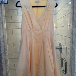 Rachel Zoe Cream Sleeveless Midi Dress